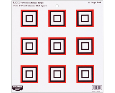 BC RIGID 12 PRECISION SQUARES TARGET 10PK