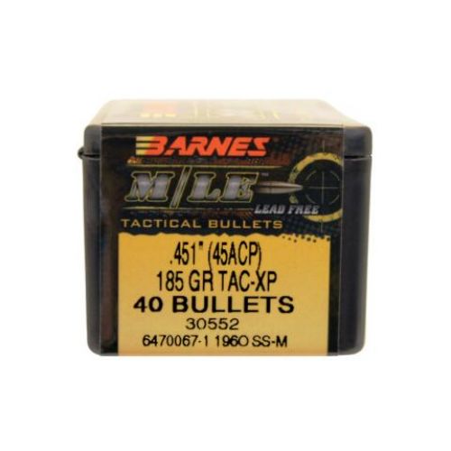 BAR 45ACP 185GR TAC XP 40/BOX