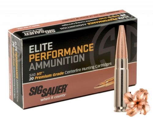 Sig Sauer Elite Copper Hunting Open Tip Match Hollow Point 300 AAC Blackout Ammo 20 Round Box