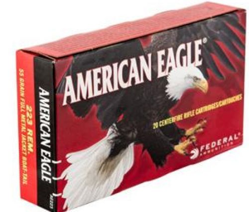 FED AMERICAN EAGLE 223REM 55GR FMJ BT 20/25