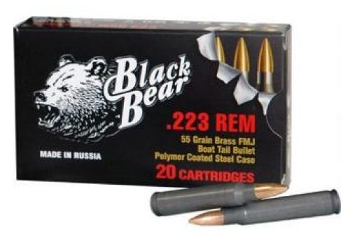 BEAR BLACK .223 Remington 55GR FMJ 20/25