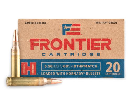 Hornady Frontier Boat Tail Hollow Point 5.56 NATO Ammo 20 Round Box