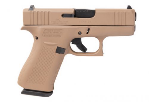 GLOCK 43X MOS 9MM 3.41 Flat Dark Earth 10RD w/Front Rail