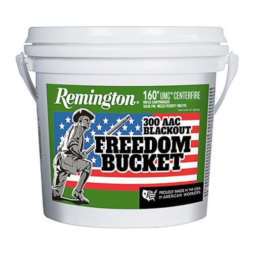 Remington .300 AAC Blackout Freedom Bucket, 160 Rounds, 150 Grain, Full Metal Jacket