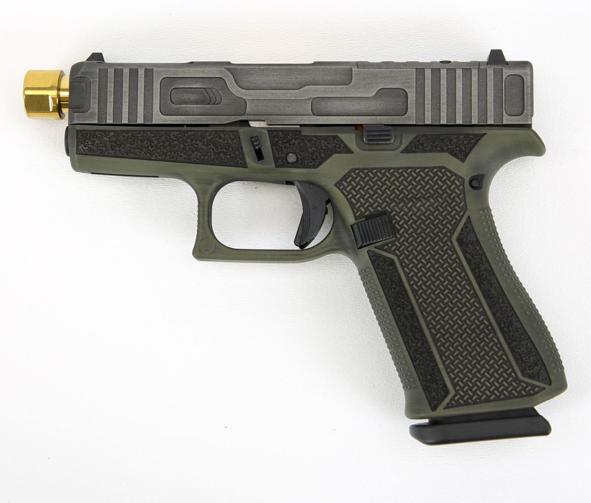 Glock 43X McFly Gold 9mm Semi Auto Pistol