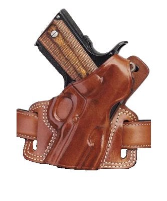 Galco Silhouette High Ride Belt 4 S&W L Frame Leather Tan