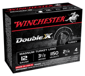 Winchester Double X Turkey 12ga 3.5" 2-1/4oz #4 10/bx - 00729 Winchester Double X Turkey 12ga 3.5" 2-1/4oz #4 10/bx - 00729