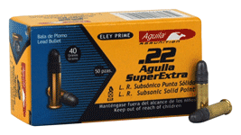 AGUILA AMMO .22 LR SUBSONIC - 1B222269 AGUILA AMMO .22 LR SUBSONIC - 1B222269