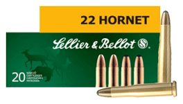 S&B AMMO .22 HORNET 45GR. JSP - 51501 S&B AMMO .22 HORNET 45GR. JSP - 51501