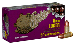 GOLDEN BEAR 9MM LUGER 115GR. - AG9A GOLDEN BEAR 9MM LUGER 115GR. - AG9A