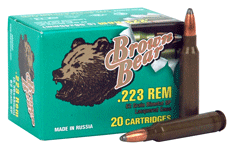 BROWN BEAR .223 REMINGTON 62GR - A223RSP BROWN BEAR .223 REMINGTON 62GR - A223RSP