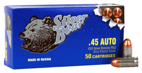 SILVER BEAR .45ACP 230GR FMJ SILVER BEAR .45ACP 230GR FMJ