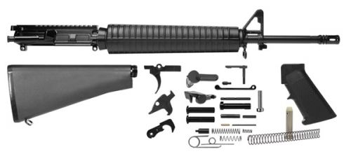 Del-Ton AR-15 Rifle Completion Kit 5.56 NATO 20 Barrel 1:9 Twist A2 Flash Hider Polymer Handguard Black RKT102