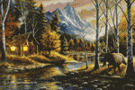 RIVERS EDGE LED WRAPPED CANVAS - 1804