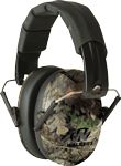 Walkers GWPFPM1CMO Pro Low Profile Muff Polymer 22 dB Folding Over the Head Mossy Oak Ear Cups with Black Headband Adult