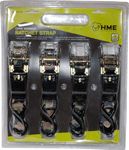 HME CAMO RATCHET STRAPS 4PK