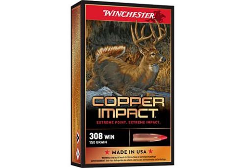 Winchester Copper Impact Extreme Point Copper 308 Winchester Ammo 20 Round Box