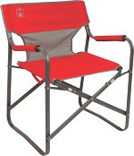 COLEMAN STEEL DECK CHAIR RED