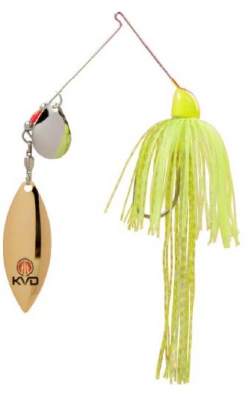 Strike King KVD Finesse 3/8oz Spinnerbait - Super Chartreuse