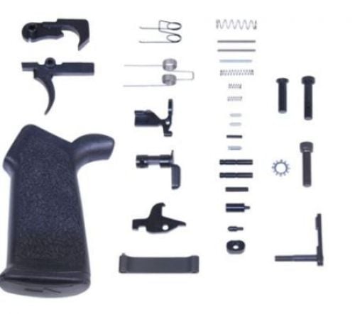 Guntec USA AR-15 Lower Parts Kit with Ergonomic Pistol Grip