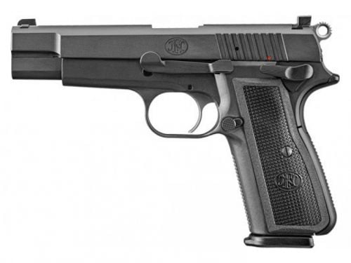 FN High Power 9mm Luger Textured Matte Black Steel Frame