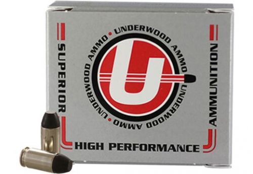 Underwood Ammo 380 ACP, 100 Grain, Hard Cast Flat Nose, 20/Box