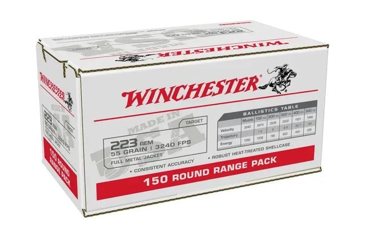 Winchester USA 223 Remington 55 GR 600rd Case Lot