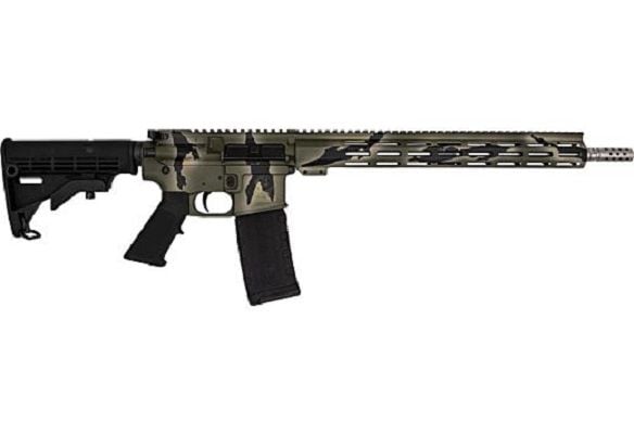 GLFA AR15 Rifle .223 Wylde 30rd 16 Threaded Barrel Pursuit Green Camo