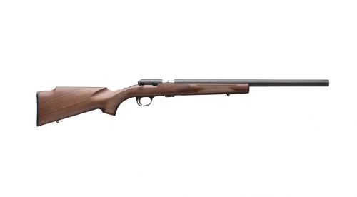 T-Bolt Target Suppressor Ready .22WMR, 20 Bull barrel, 10 rounds, Blued Walnut, Bolt action threaded barrel