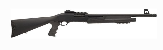 Dickinson XX2T Pump Action Shotgun 18.5\ Barrel 12 Ga 5+1 Pistol Grip Stock Shotgun