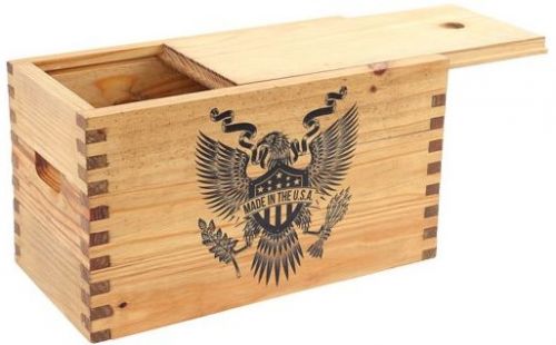 SHEFFIELD STANDARD PINE CRAFT BOX CREST MADE IN USA