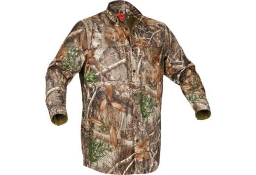 Arctic Shield Trek Button Up Shirt Realtree Edge Large