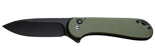 CIVIVI KNIFE ELEMENTUM II 2.96 OD GREEN G10/BLK STONEWASH