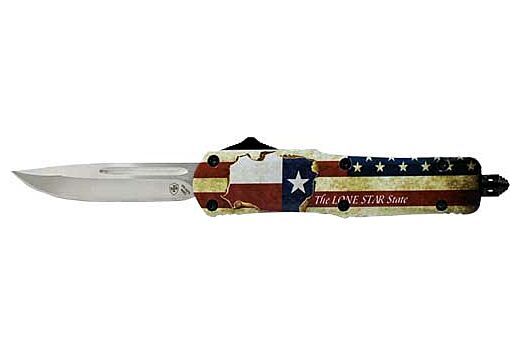 Templar Knife Large OTF Texan 3.5 Silver Drop Point