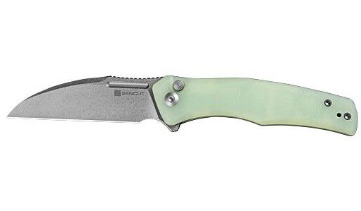 SENCUT KNIFE WATAUGA 3.48 NATURAL G10/STNWSH BUTTON LOCK