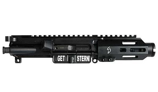 Stern Defense AR-15 Pistol 9mm Luger Complete Upper Receiver Assembly 4 Barrel Free Float M-LOK Hand Guard Matte Black