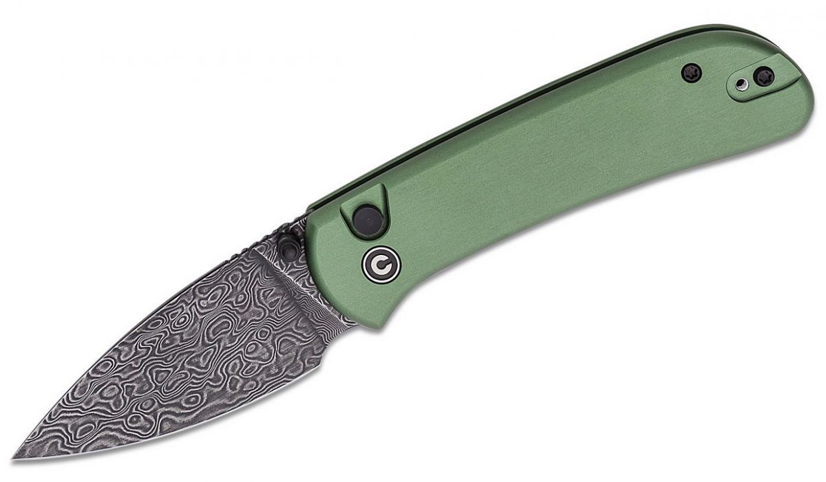 CIVIVI Knives Qubit Folding Knife 2.98 Damascus Drop Point