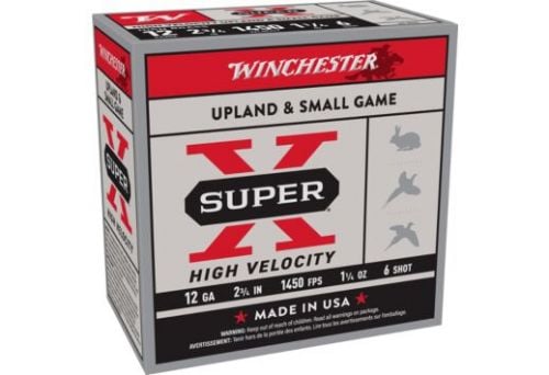 Winchester Super-X 12GA 2.75 #6 shot 1450FPS 1-1/4oz 25RD