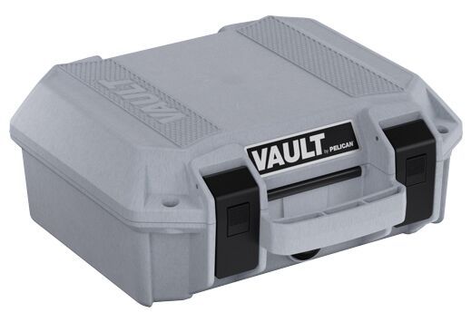 Pelican Vault Small Pistol Case w/ Foam Ghost Gray