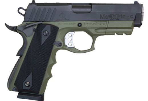 ATI HGA FXH-45 Hybrid .45 ACP, 4.25 Barrel, Black/Green, 8 Rounds
