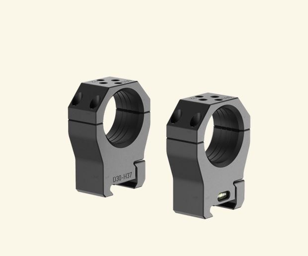 Audere PSR 30mm Scope Rings 37mm Height Gen III High Level Black