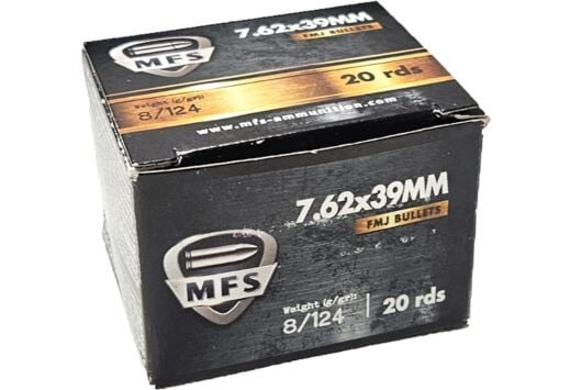MFS 7.62X39 124GR FMJ