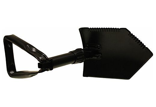 Red Rock Military Tri-fold Shovel W/ Case 23 Open Black