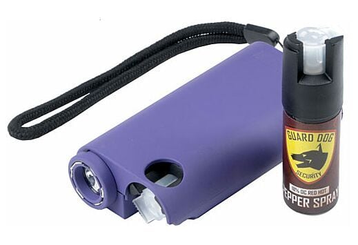 Guard Dog Olympian 3-IN-1 Stun Gun/Light/Pepper Spray - Purple