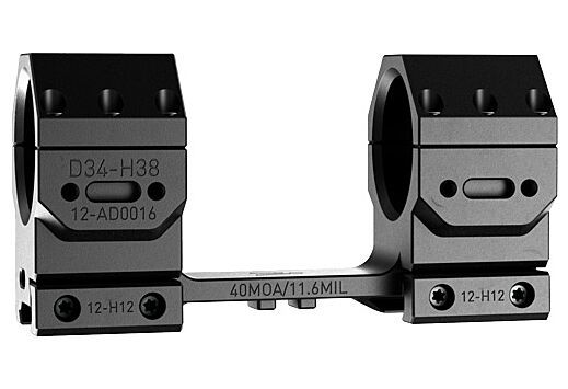 Audere Scope Mount Adversus 34mm High 40MOA Black