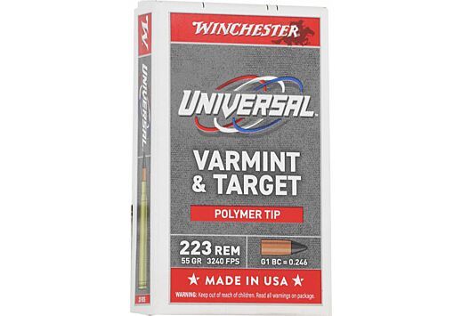 Winchester Varmint 223 Rem 55gr Poly Tipped 20rd 50bx/cs