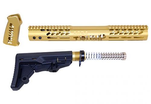 Guntec USA AR-15 Trump Series Limited Edition Furniture Set - Gold
