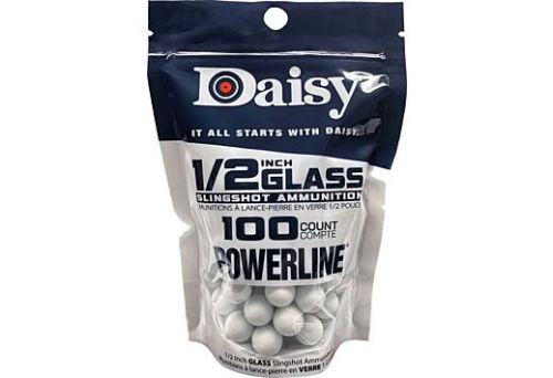 Daisy Slingshot Ammunition 1/2 Glass - 100 Count Pack