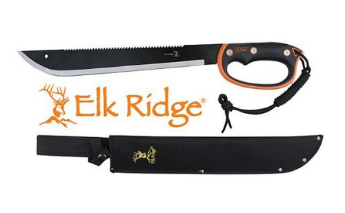 MC ELK RIDGE MACHETE 21.5 BLADE W/SHEATH D-HANDLE BLK/SS