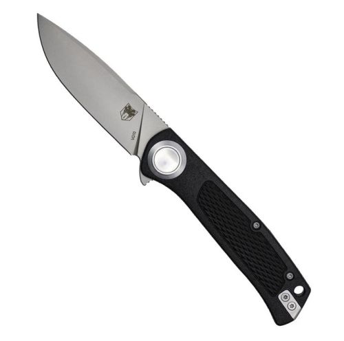 Cobratec EDC Scout Button Lock Black Stainless Steel